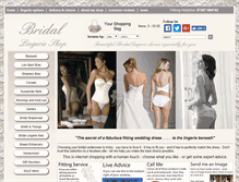 Tablet Screenshot of bridal-lingerie-shop.co.uk